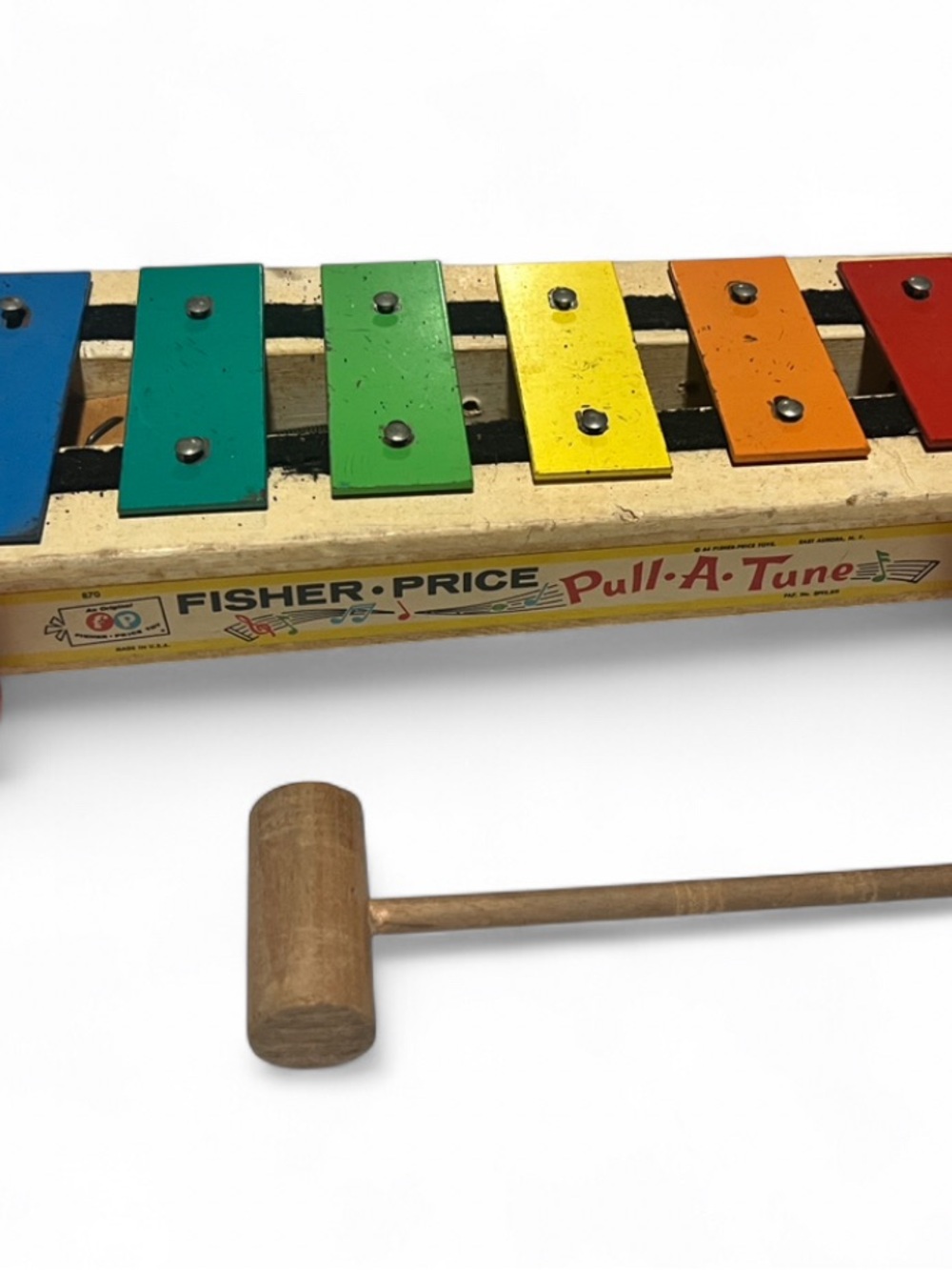 Fisher-Price Colorful Pull-A-Tune Xylophone with Rainbow Keys